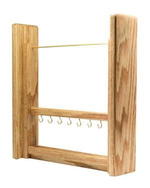 Solid Oak Jewelry Stand