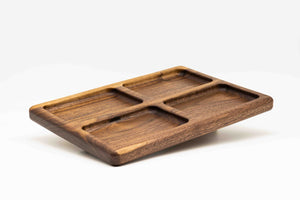 Divided Walnut Tray