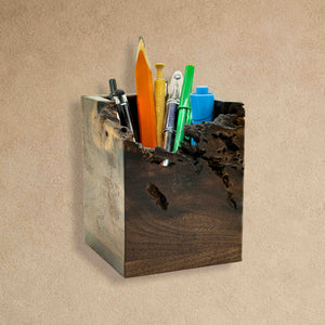 Live Edge Walnut Pen & Pencil Holder