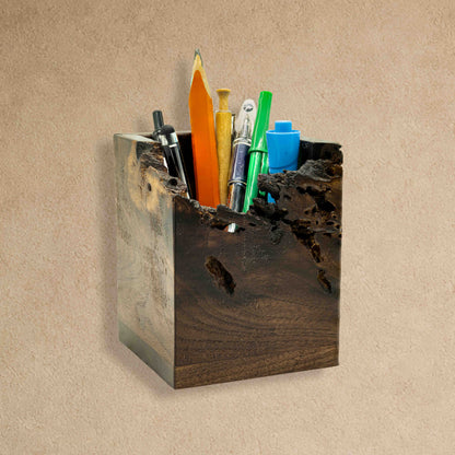 Live Edge Walnut Pen & Pencil Holder